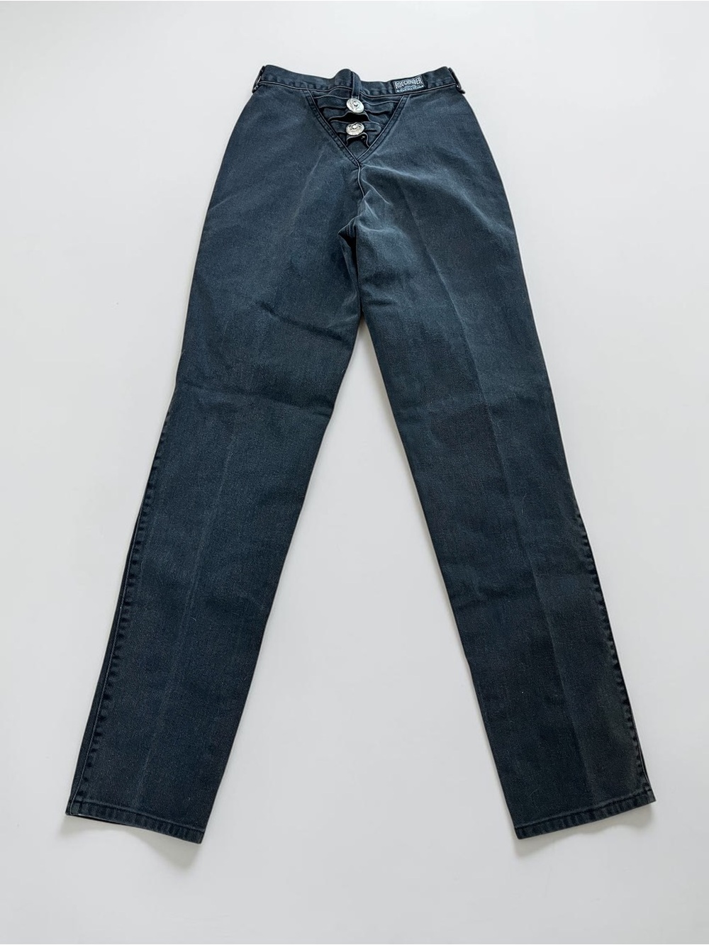 Roughrider by Circle T bareback black high rise western denim jeans 7/8
